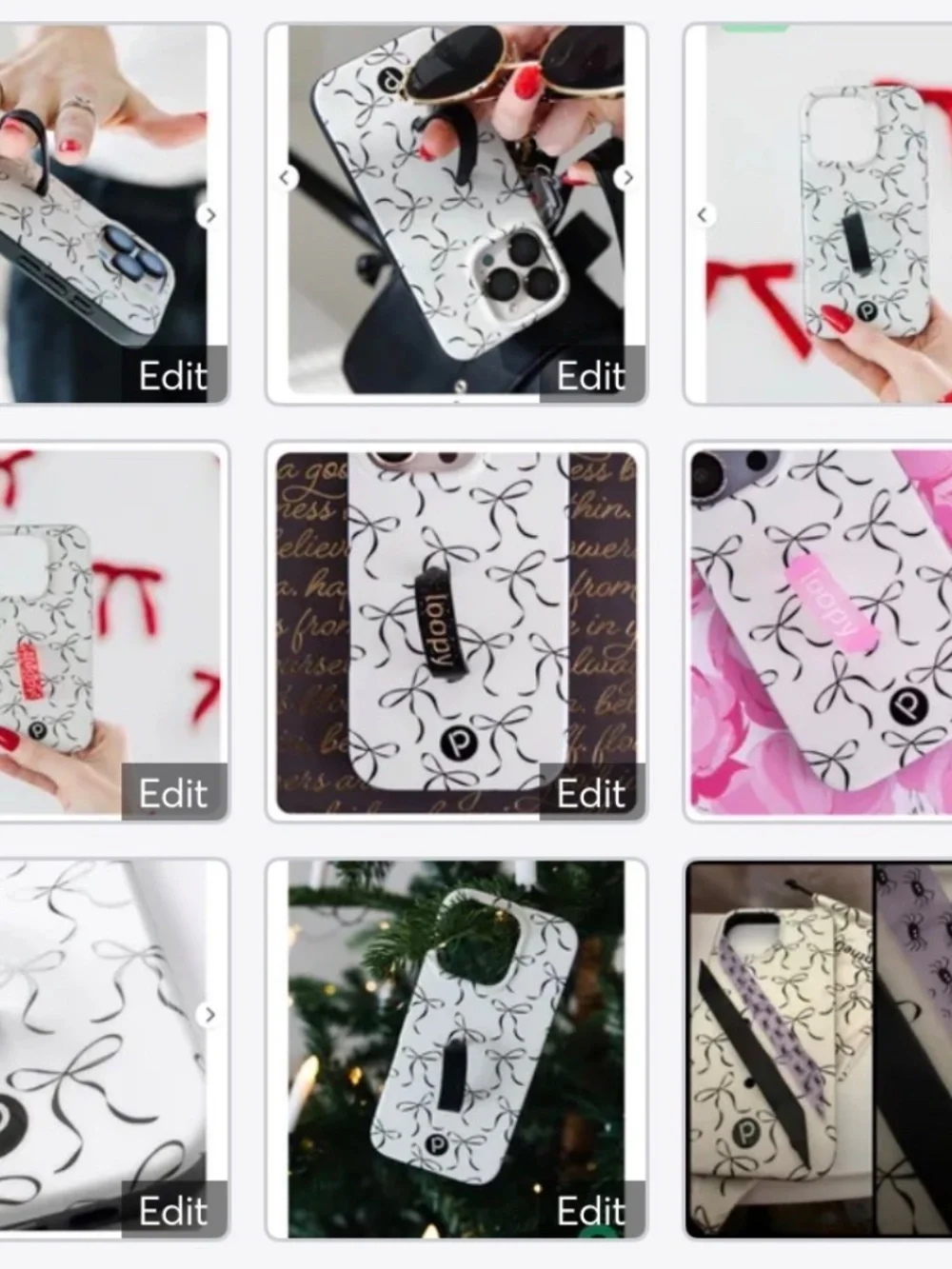 Loopy Black Bows iPhone 16 Pro Max Case + New Purple Boo Crew Halloween Loop